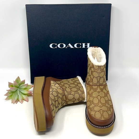 Coach Shoes - Coach Indi Bootie In Signature Jacquard